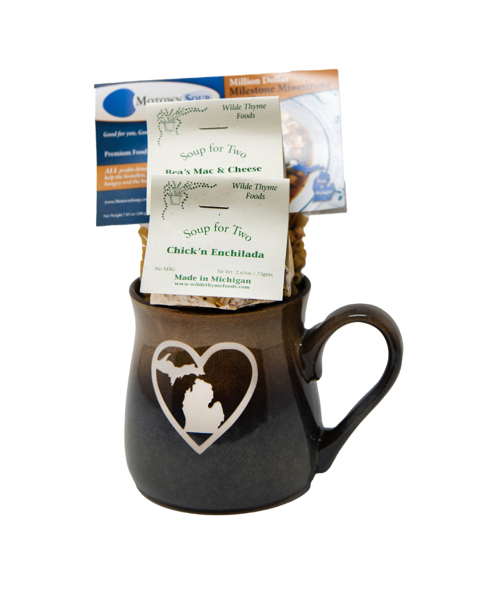 Michigan Soup Mug Gift Set Heart of Michigan