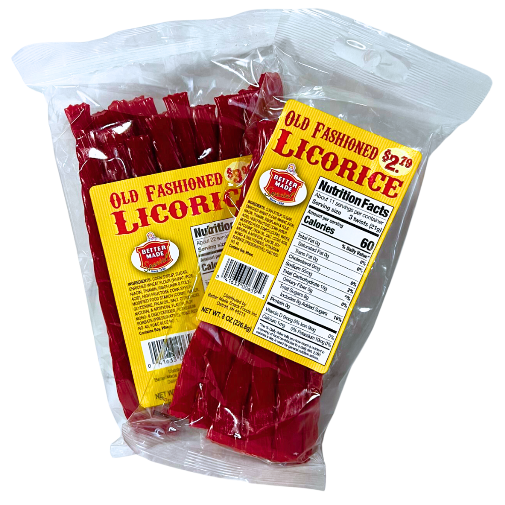 Better Made Red Licorice Heart of Michigan